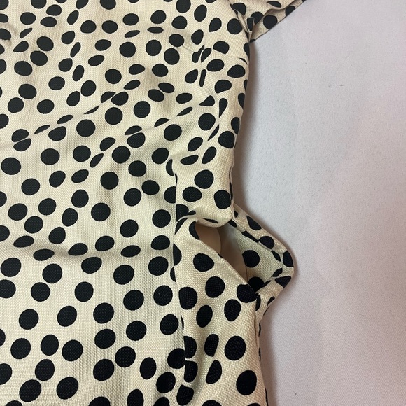 J. Crew Polka Dot Short Sleeve Shift Mini - Midi Dress - Picture 10 of 14